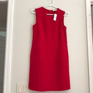 A beautiful dress from Loft in raspberry red